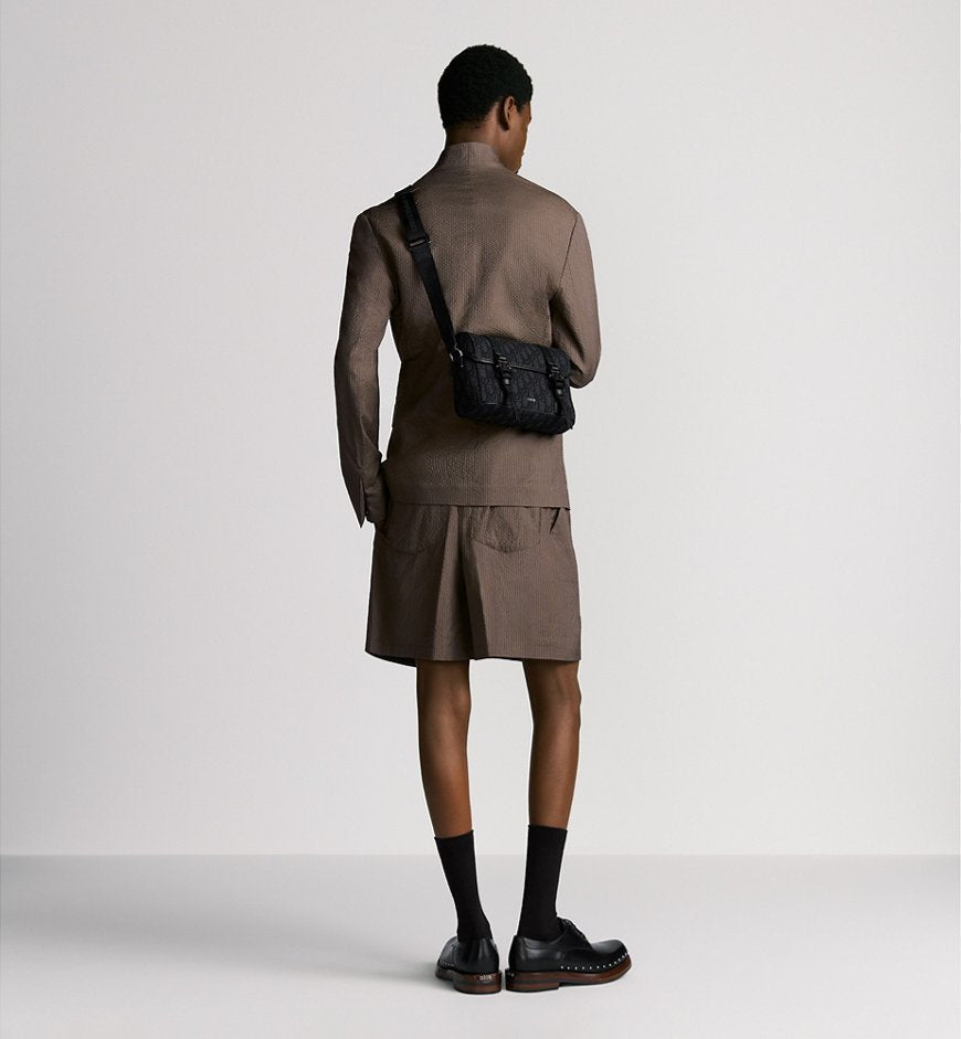 Sac Messenger à rabat Dior Hit The Road Noir