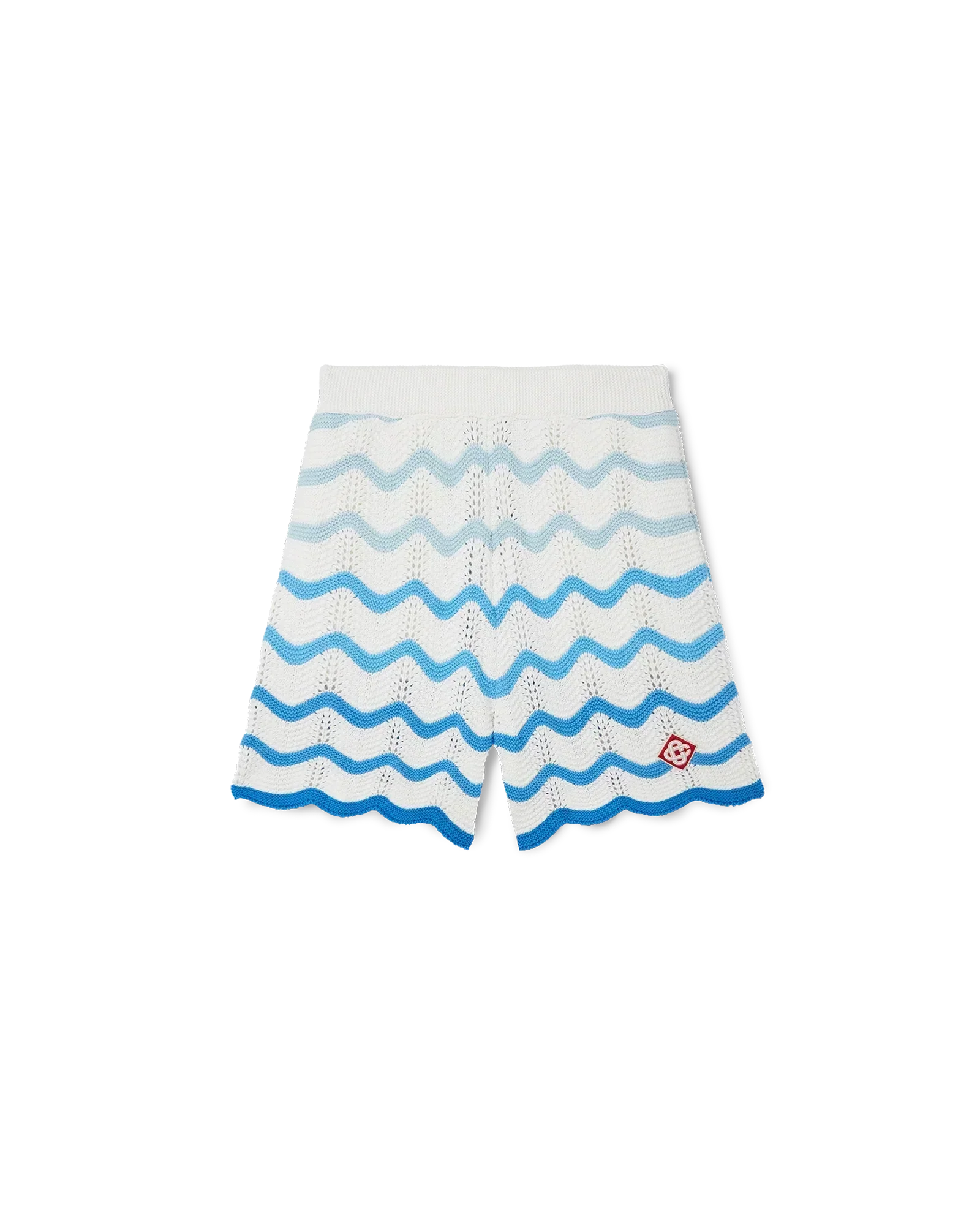 Wavy Gradient Crochet Shorts