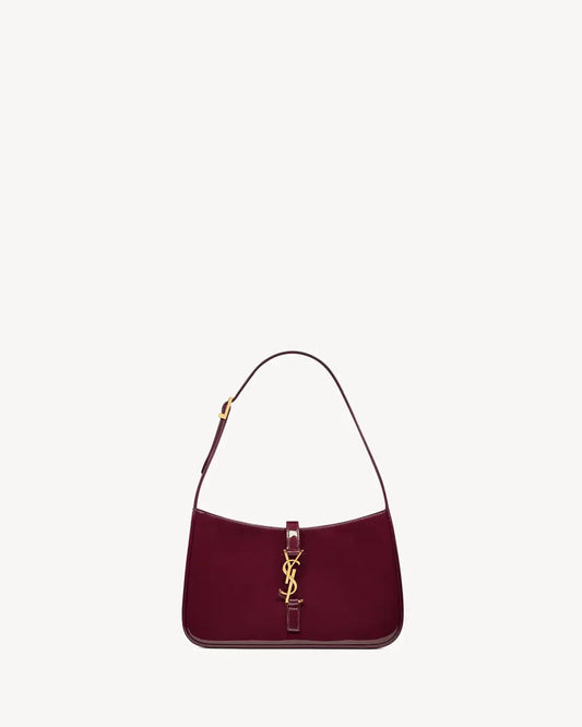 YSL - le 5 à 7 en cuir verni Red