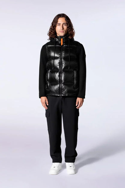 Doudoune mixte sans manches à capuche Cesar