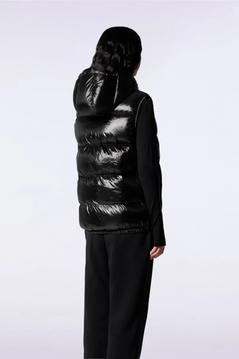 Doudoune mixte sans manches à capuche Cesar