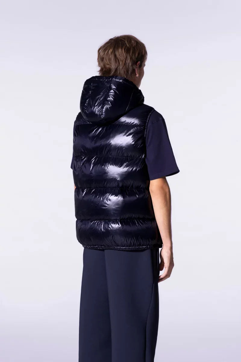 Doudoune mixte sans manches à capuche Cesar