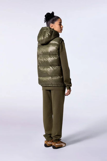 Doudoune mixte sans manches à capuche Cesar